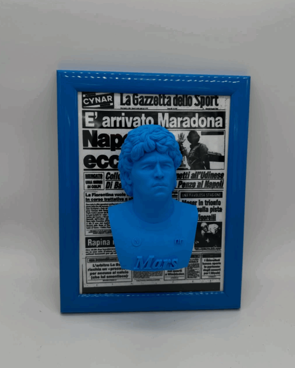 Quadro di Maradona in 3D